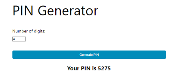 Online ATM Pin Generator Free Tool